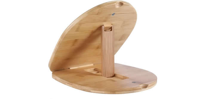 Bamboo Adjustable Tablet Stand  for Apple iPad and phones 