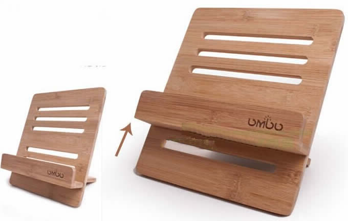 Bamboo Wooden iPad Stand holder Reading Stand