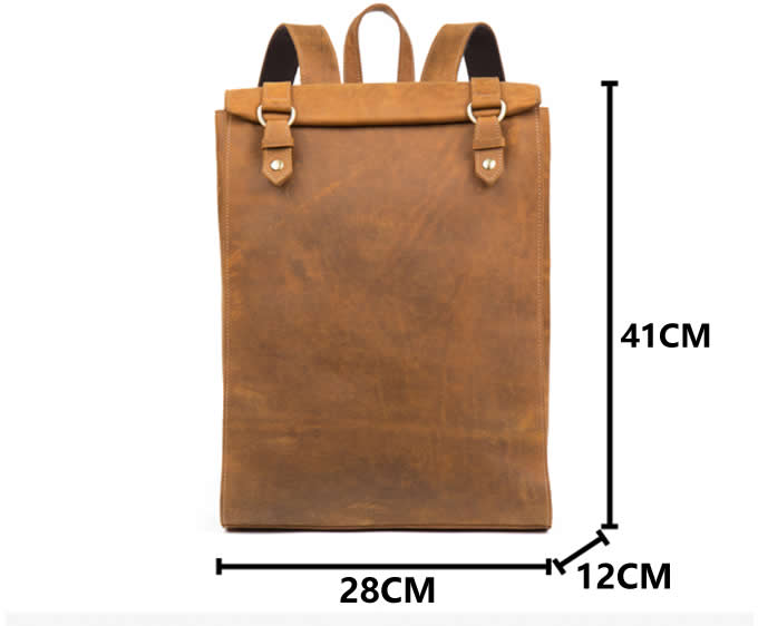  Genuine Leather Backpack  15