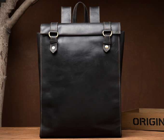  Genuine Leather Backpack  15