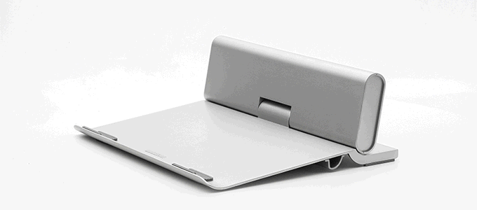   Laptop Stand 2 in 1 Aluminum Alloy Adjustable Desktop Space-Saving Holder Notebook Cooling Bracket,Fits 17