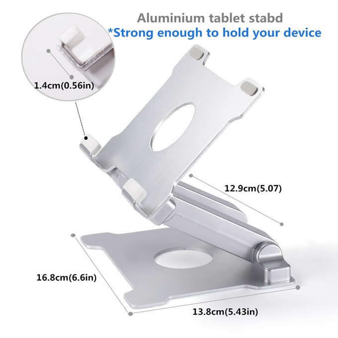   Multi Angle Adjustable Aluminum Stand for  10-13 inch iPad, Tablets 