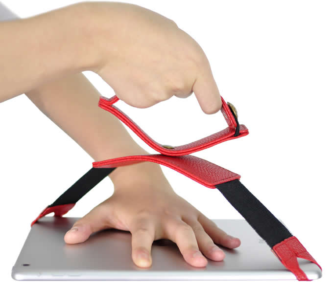  Universal Leather Tablet Hand Strap Holder