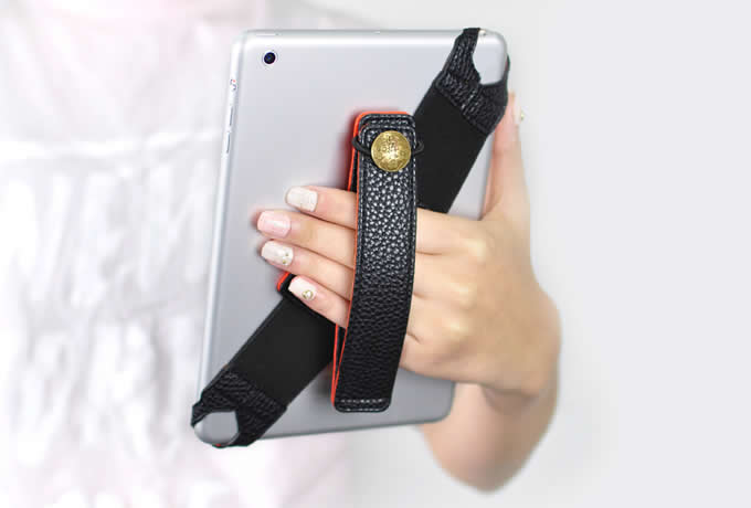  Universal Leather Tablet Hand Strap Holder