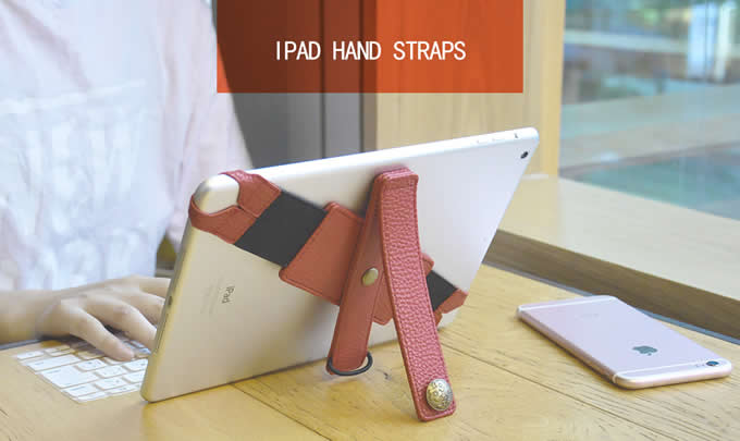  Universal Leather Tablet Hand Strap Holder