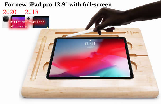    Wooden Canvas Smart Board Drawing Desk with Stand For Apple iPad 