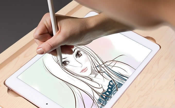    Wooden Canvas Smart Board Drawing Desk with Stand For Apple iPad 