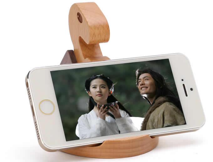 Wooden Horse Multi-function Ipad/Cell Phone Stand