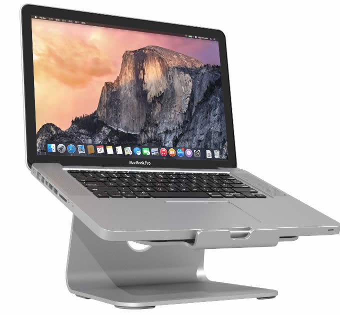 Aluminium Universal Laptop Stand with Swivel Base for size 12