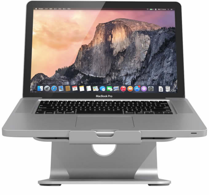 Aluminium Universal Laptop Stand with Swivel Base for size 12