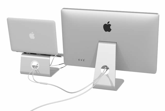 Aluminium Universal Laptop Stand with Swivel Base for size 12