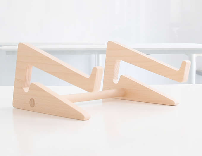  Folding Wooden Desktop Stand for Tablets iPad Macbook Air or Pro