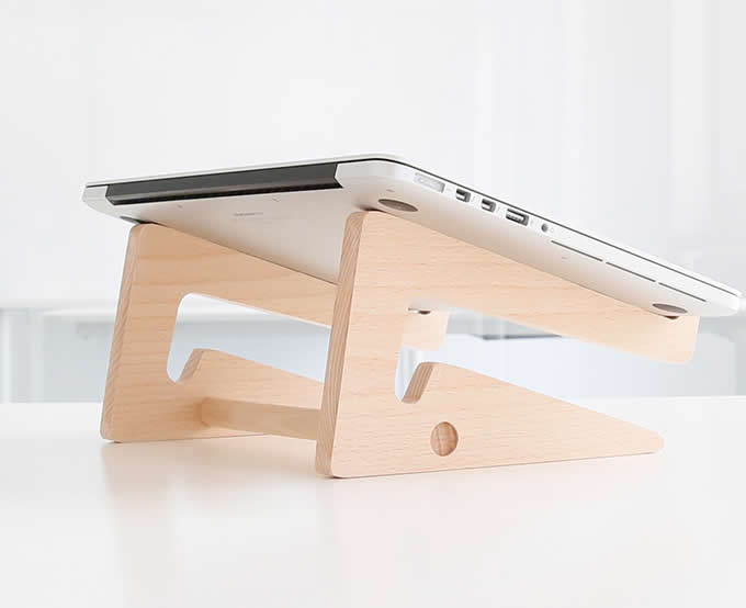  Folding Wooden Desktop Stand for Tablets iPad Macbook Air or Pro