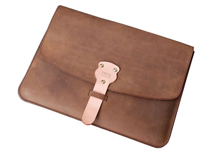 Genuine Leather Envelope Laptop Sleeve Bag for MacBook pro /Air 13.3 Inc