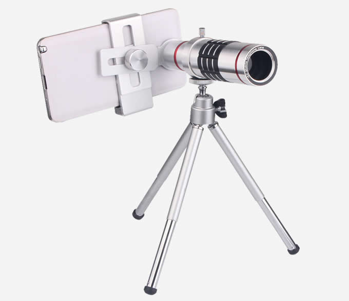 18x Optical Zoom Universal Smartphone Telephoto Telescope Lens  + Tripod