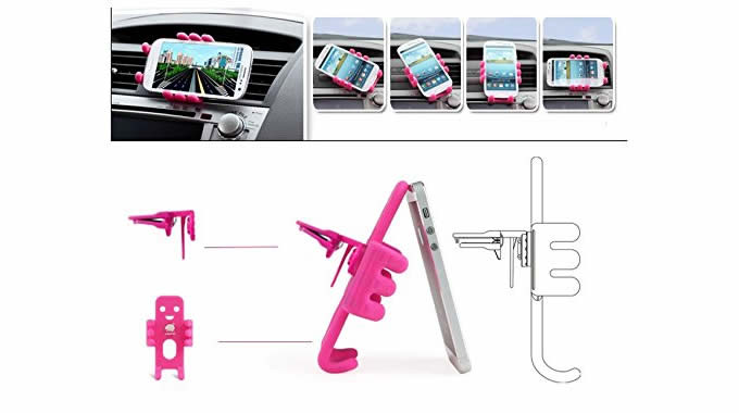 Silicone Doll Mobile Phone Car Holder Mount