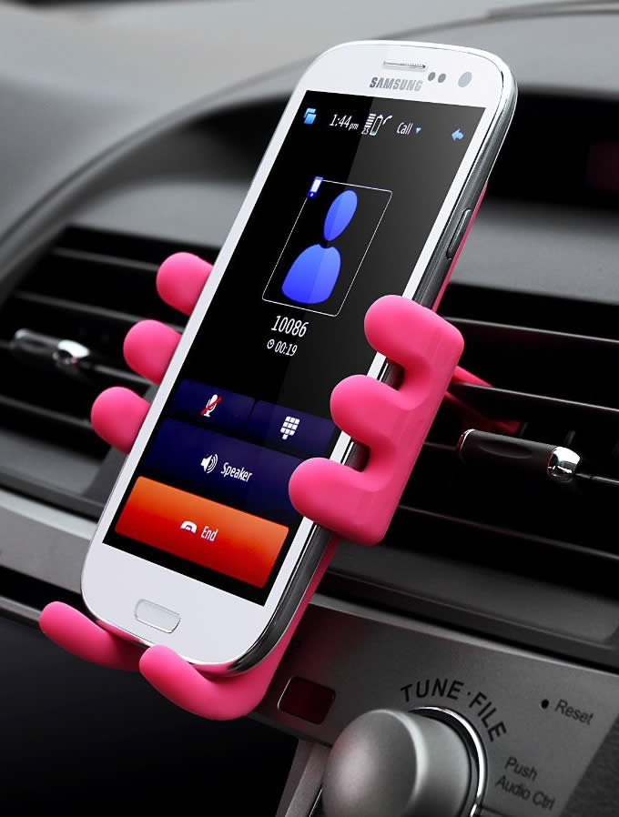 Silicone Doll Mobile Phone Car Holder Mount