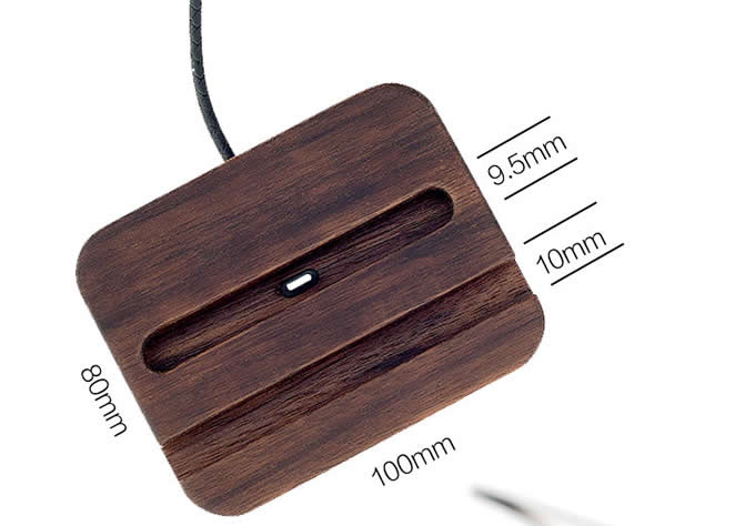 Wooden Desktop Charging Dock Station Cradles