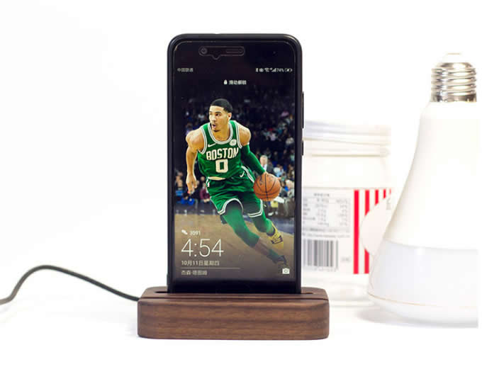 Wooden Desktop Charging Dock Station Cradles