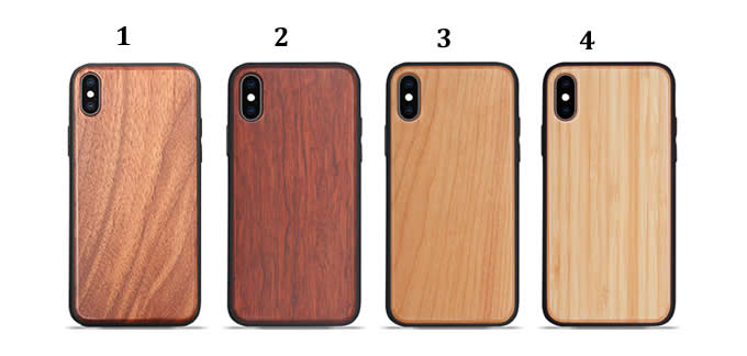 Wooden Protective Skin Phone Back Shell for iPhone xs max/x/xs8/8 Plus/7/7 Plus