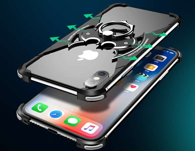   Aluminum Batman Style Bumper Frame Case for iPhone X/XS/XS MAX