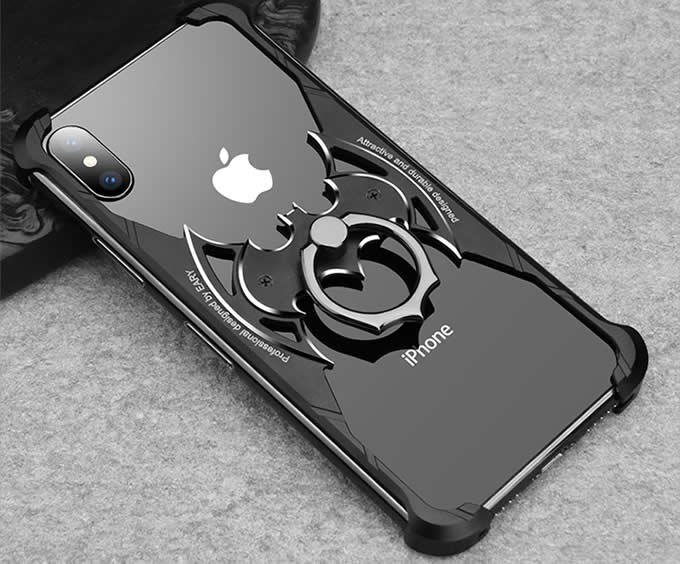   Aluminum Batman Style Bumper Frame Case for iPhone X/XS/XS MAX