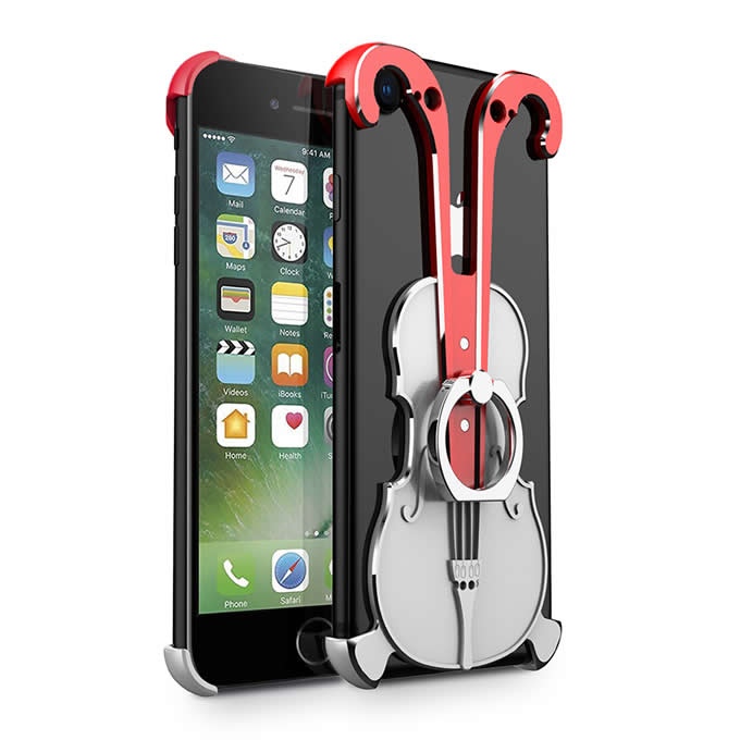  Aluminum Violin Bumper Frame Case With Ring Grip Stand for iPhone 8/8 Plus/7/7 Plus/6/6 Plus/6S/6S Plus/> </p>
<p style=