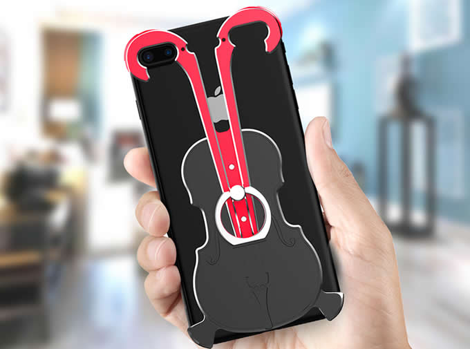  Aluminum Violin Bumper Frame Case With Ring Grip Stand for iPhone 8/8 Plus/7/7 Plus/6/6 Plus/6S/6S Plus/> </p>
<p style=