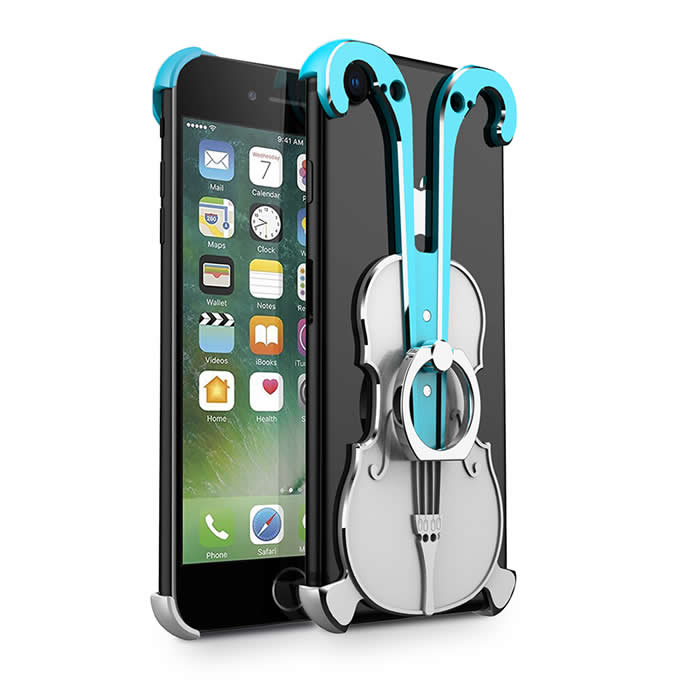  Aluminum Violin Bumper Frame Case With Ring Grip Stand for iPhone 8/8 Plus/7/7 Plus/6/6 Plus/6S/6S Plus/> </p>
<p style=