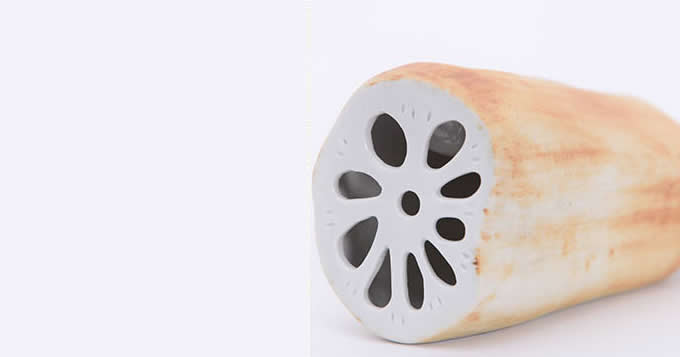  Lotus Root Style Ceramic Speaker Sound Amplifier Stand Dock for SmartPhone