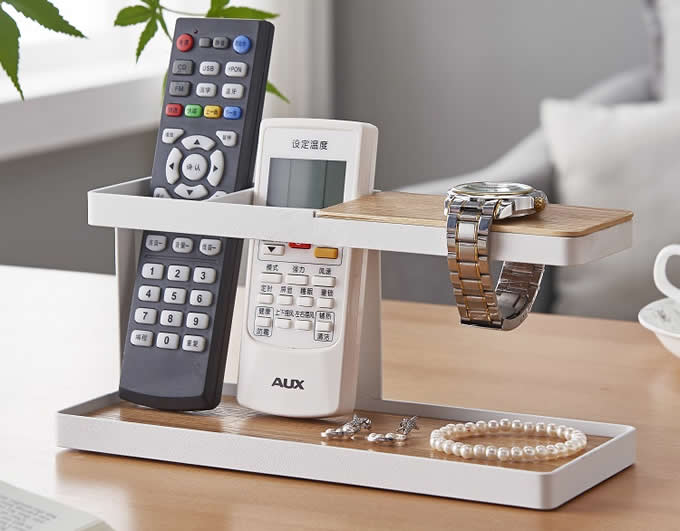   Multifunctional Desktop Storage Rack Jewelry Remote Control Desktop Organizer