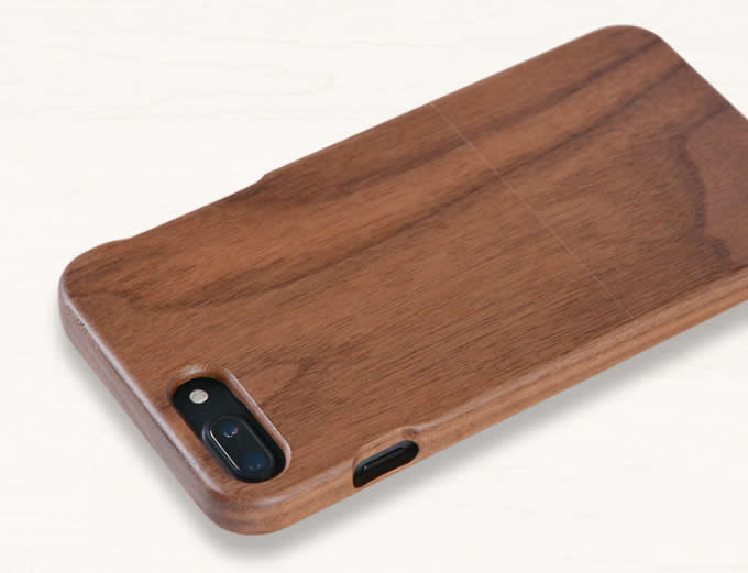 Natural Real Wood Wooden Hard Case Cover for iPhone X/8/8 Plus/7/7 Plus 