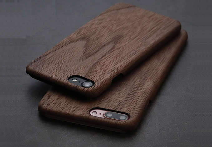 Ultra Thin  Wooden Phone Case for iPhone 7/7 Plus/6/6 Plus/6S/6S Plus(Black Walnut) 