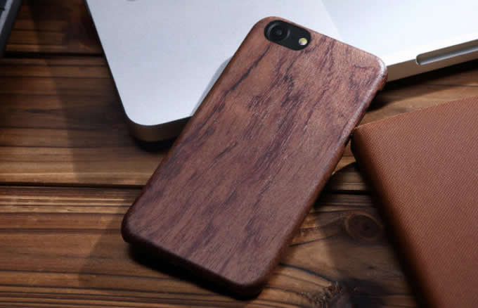  Walnut Wooden Drop Proof Slim Cover Case for iPhone 7 7 Plus