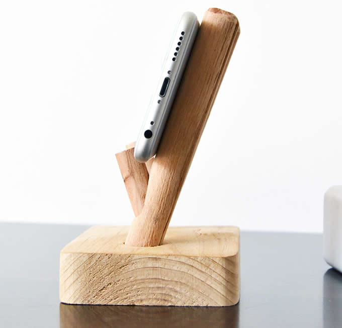  Wood Mobile Phone Stand, Smartphone Cell phone Stand Holder 