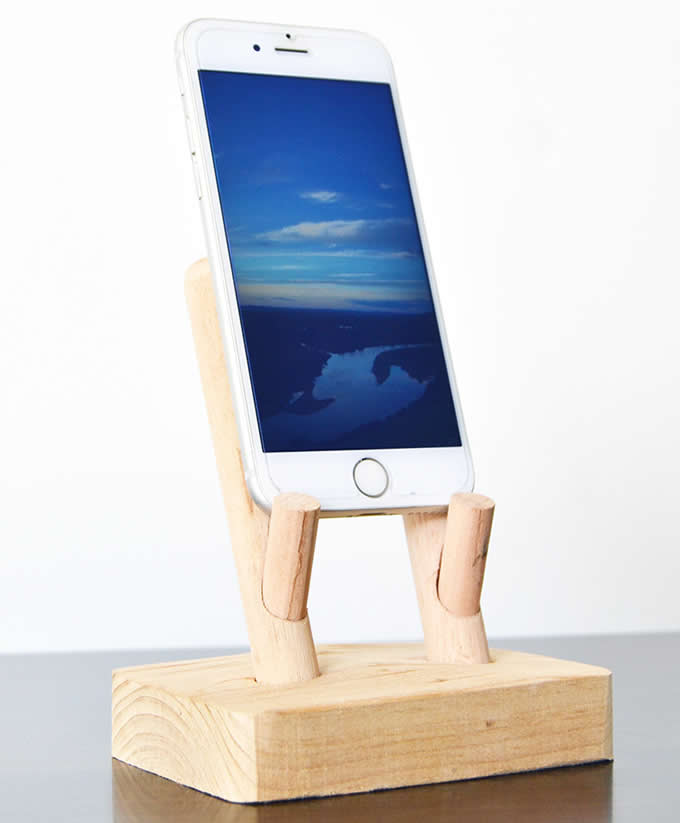  Wood Mobile Phone Stand, Smartphone Cell phone Stand Holder 