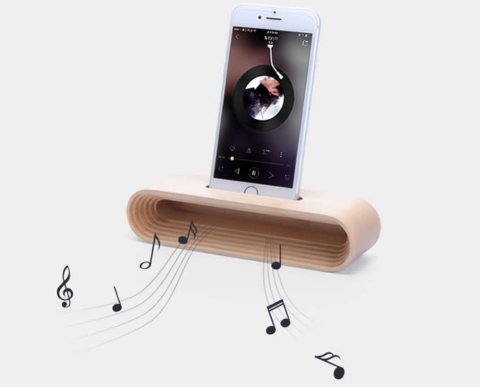  Wooden Portable Cell Phone Stand Phone Holder with Sound Amplifier Amplification Stands for iPhone 8 8 Plus 77 Plus6s6s Plus