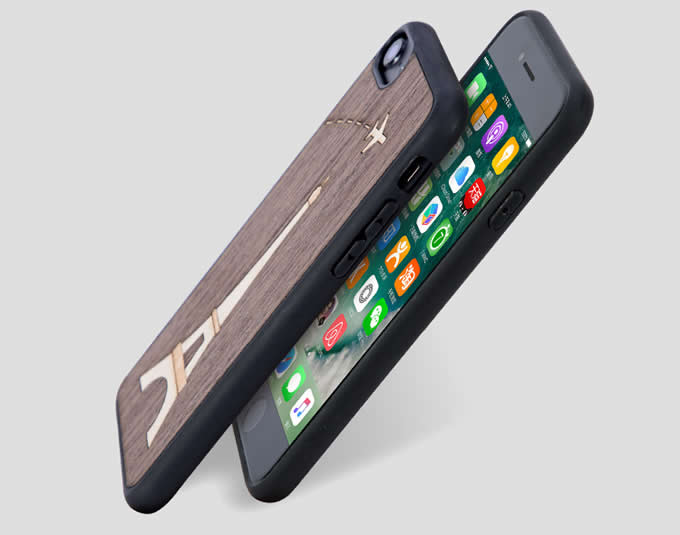  Wooden Back Shell Cover With Metal Silicone Bumper Frame Case for iPhone XS Max/8/8Plus/7/7 Plus