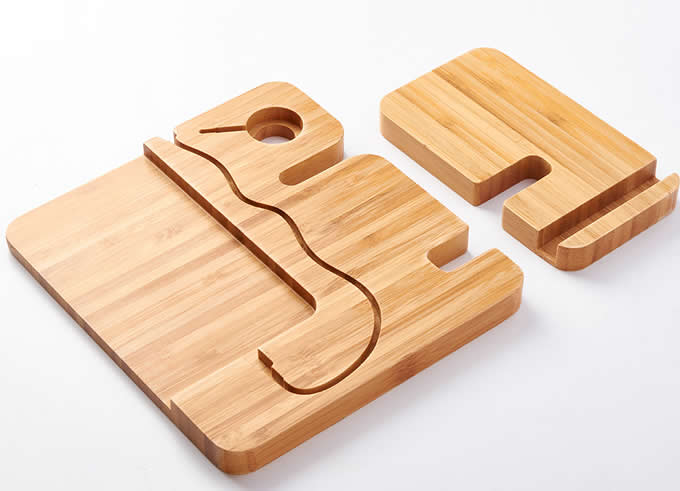 Bamboo iPhone  Smartphones Charging Dock Charge Station 