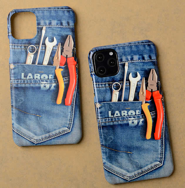 Funny Jeans Wrench Pliers Tool Pattern Iphone Phone Case