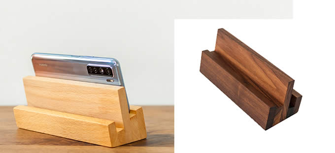 Creative Desktop Wooden Mobile Phone Holder Ipad Stand