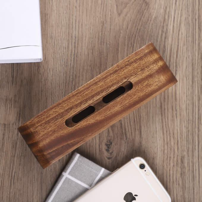 Retro Simple Wooden Phone Holder