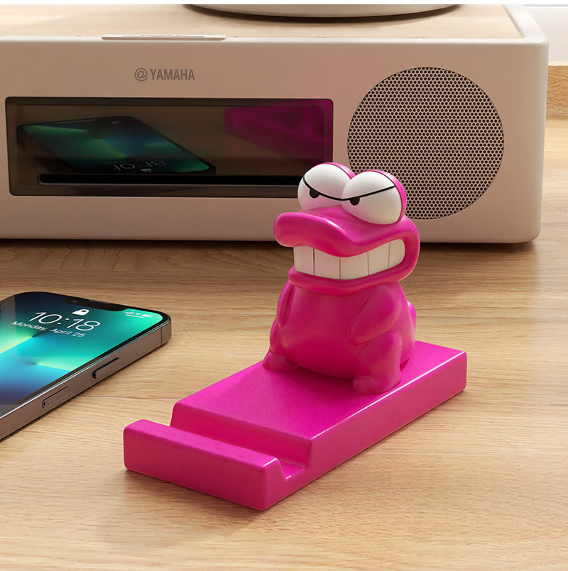 Evil Little Crocodile Phone Holder, Funny Desktop Decoration