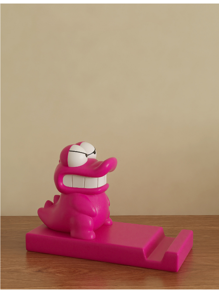 Evil Little Crocodile Phone Holder, Funny Desktop Decoration