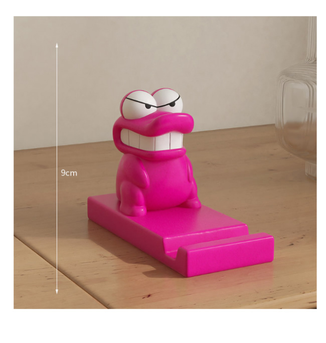 Evil Little Crocodile Phone Holder, Funny Desktop Decoration