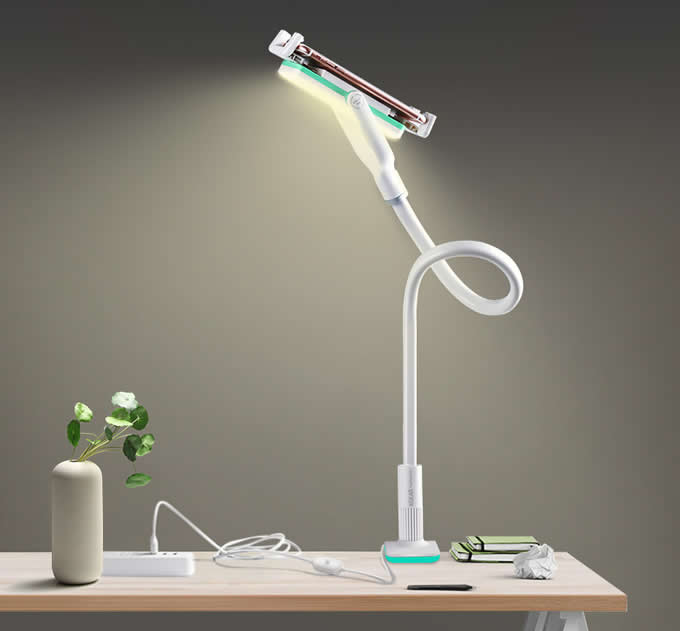 360 Degrees Rotating Bed Desk Tablet Mount Holder Lamp for Mobile phone,iPad