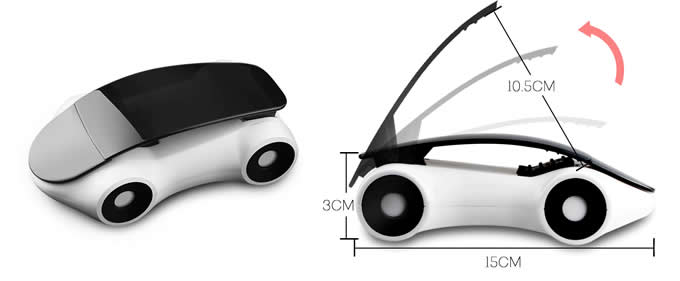 360 Rotation Sports Car Shaped Decoration Car Phone Holder Mobile Phone Holder 