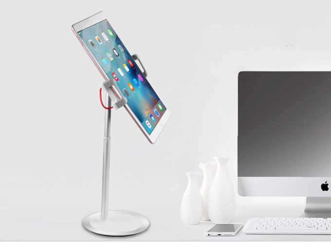  Aluminum Adjustable 360 Degree  Rotating Phone Stand Desktop Lift/Stand  for 4-12.9  iPad iPhone Smartphone Tablet  