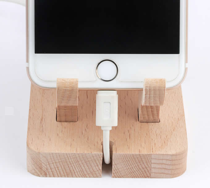 Bamboo  Muntjacs Cell Phone Stand Charging Dock Holder