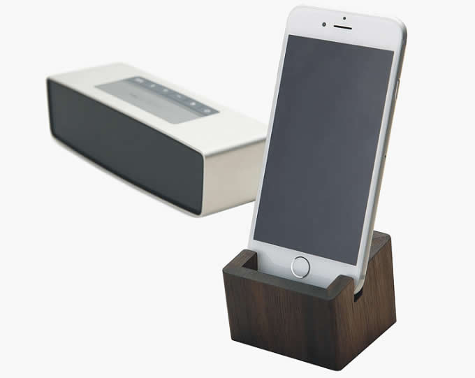 Portable Universal Wooden Desktop Desk Phone Holder 